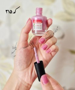 لاک اکلیلی کاغذی گلشید رنگ صورتی
